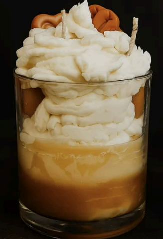 Caramel Whip Dessert Candle