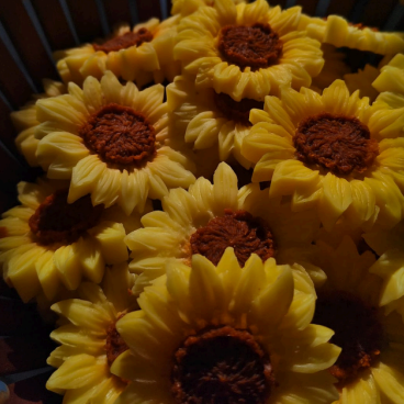 Sunflower Blossom Candles