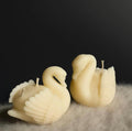 Pair of Swans Decorative Candle